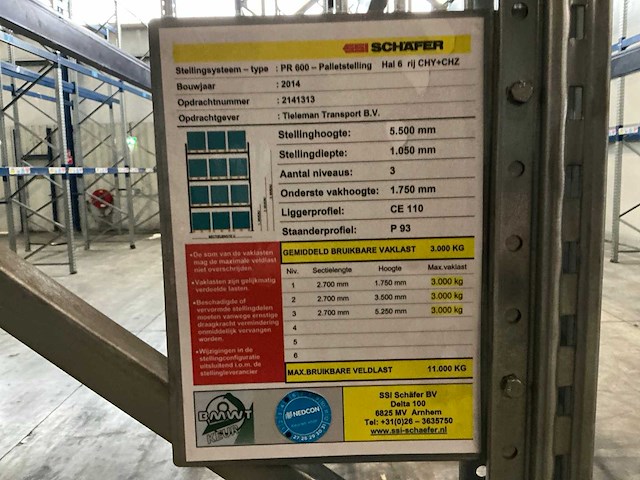 2009 ssi schafer pr600 magazijnstelling (75 secties) - afbeelding 22 van  32