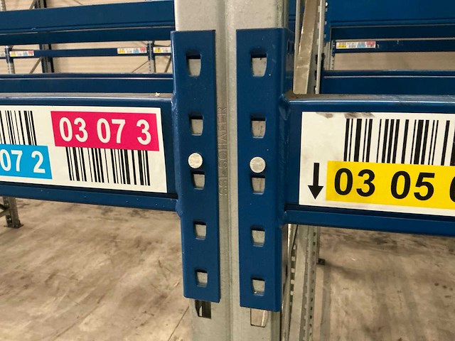 2009 ssi schafer pr600 magazijnstelling (92 secties) - afbeelding 1 van  29