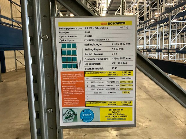2009 ssi schafer pr600 magazijnstelling (92 secties) - afbeelding 17 van  29