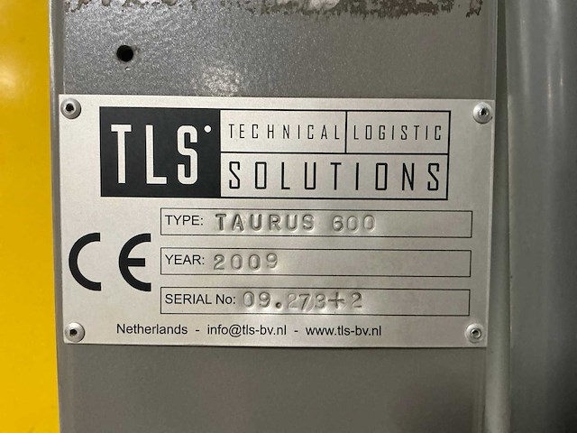 2009 taurus 600 palletfoliewikkelaar - afbeelding 9 van  9