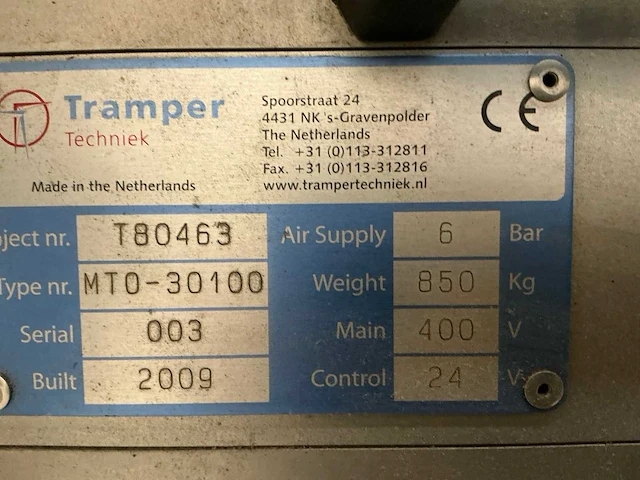 2009 tramper mto-30100 tray ontstapelaar - afbeelding 16 van  23