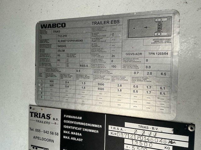 2009 trias 712-210 oplegger / podiumwagen - afbeelding 26 van  27
