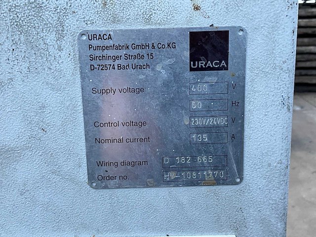 2009 uraca rs 716 e/ 2800 bar hoge drukpompunit - afbeelding 8 van  9