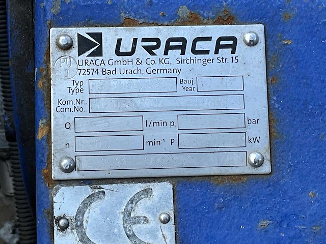 2009 uraca rs 716 e/ 2800 bar hoge drukpompunit - afbeelding 9 van  9