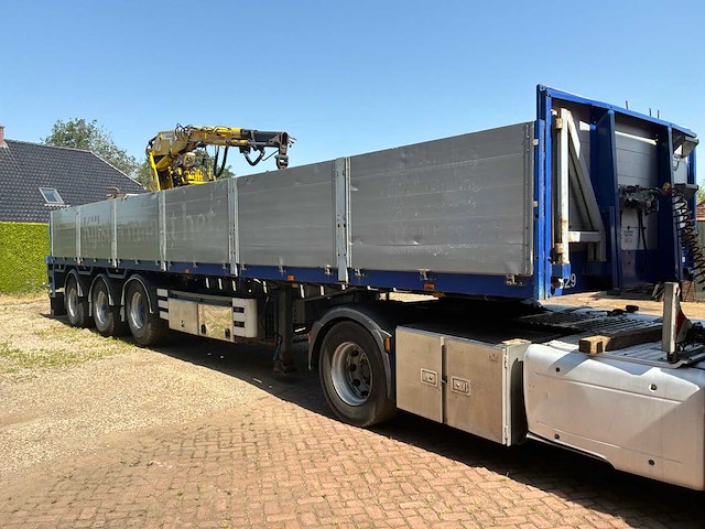 2009 van hool 3b2022 oplegger met kennis kraan - afbeelding 12 van  32