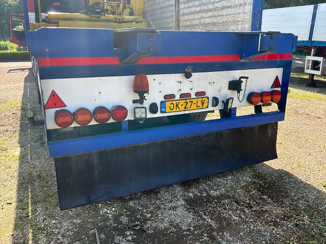 2009 van hool 3b2022 oplegger met kennis kraan - afbeelding 30 van  32