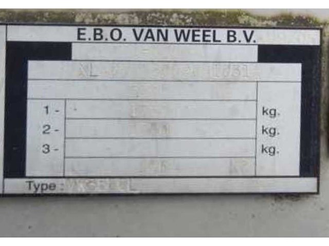 2009 van weel vw3500l aanhangwagen (37 fietsen) - afbeelding 4 van  9