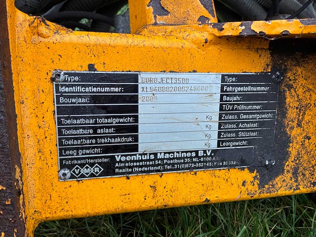 2009 veenhuis euroject 3500 graslandbemester/injecteur - afbeelding 2 van  16