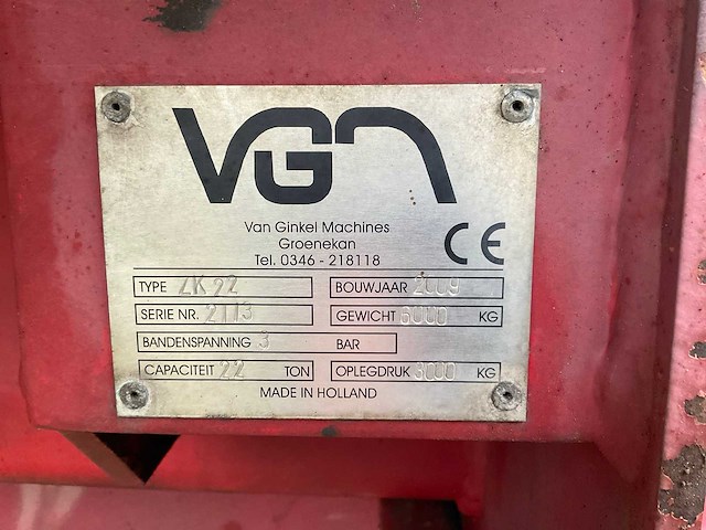 2009 vgm zk22 kipper - afbeelding 13 van  20