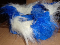 200x haarband blauw wit - afbeelding 3 van  3