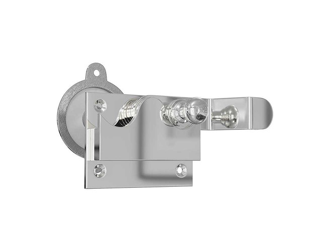 (200x) overslag slot - nikkel chroom - afbeelding 1 van  2