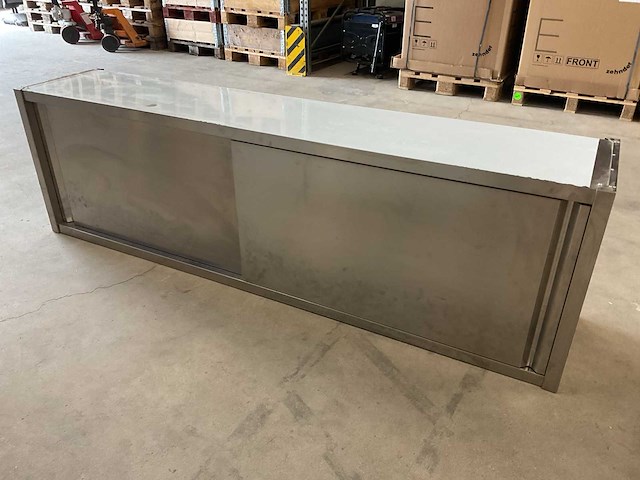 200x40cm rvs schuifdeur kast - afbeelding 1 van  3