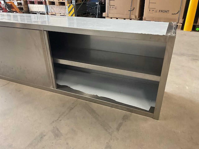 200x40cm rvs schuifdeur kast - afbeelding 2 van  3