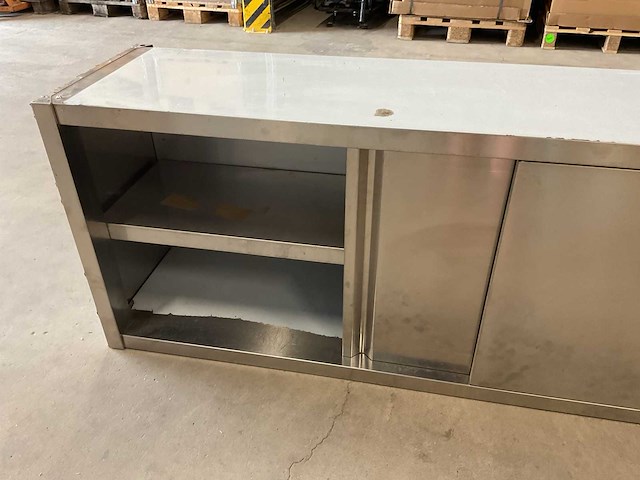 200x40cm rvs schuifdeur kast - afbeelding 3 van  3