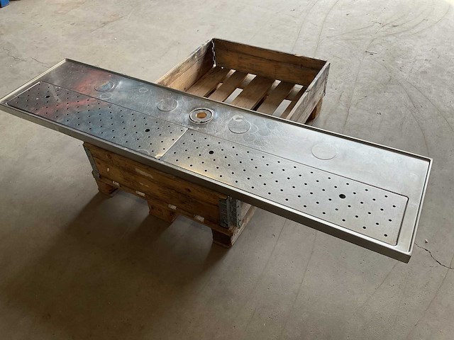 200x50cm rvs lekblad - afbeelding 1 van  4