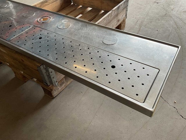 200x50cm rvs lekblad - afbeelding 2 van  4