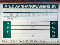 2010 atec eb2 2-1 dubbelas huifaanhangwagen - afbeelding 8 van  16