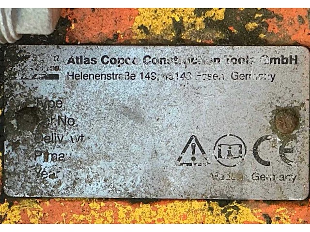 2010 atlas copco mb 1000 hydraulische sloophamer - afbeelding 7 van  7