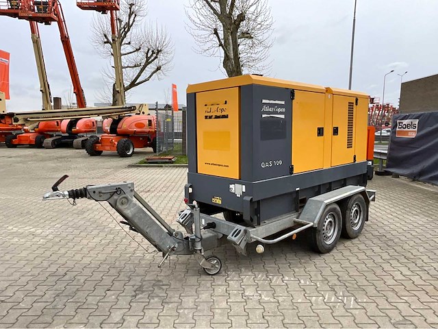 2010 atlas copco qas 100 stroom aggregaat aanhangwagen - afbeelding 1 van  24