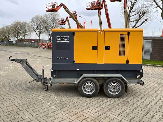 2010 atlas copco qas 100 stroom aggregaat aanhangwagen - afbeelding 23 van  24