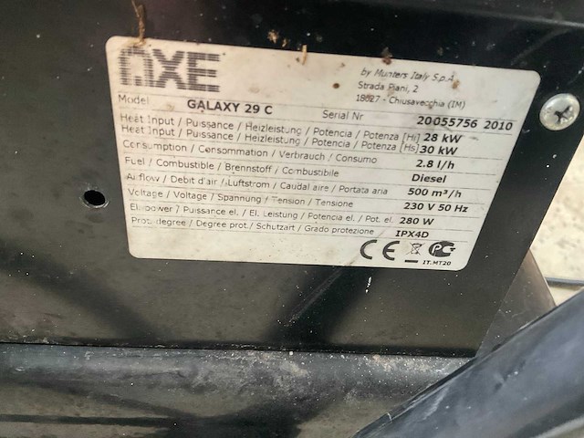 2010 axe galaxy 29c dieselgestookte jetheater - afbeelding 7 van  7