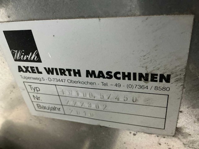 2010 axel wirth lw 100/5/450 lijmmachine - afbeelding 8 van  8