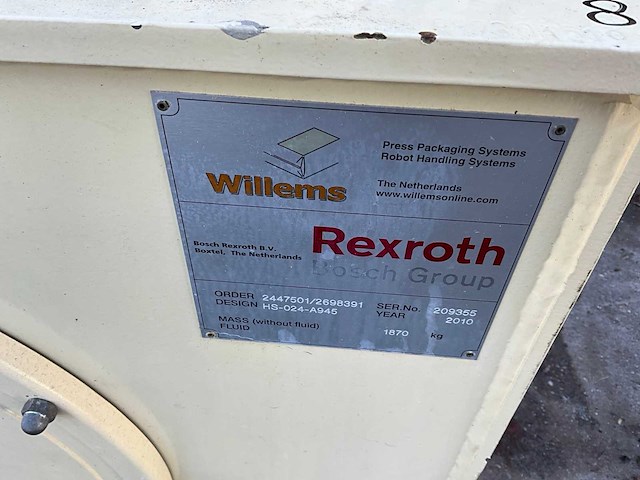 2010 bosch / rexroth hs-024-a945 hydraulisch aggregaat - afbeelding 6 van  15