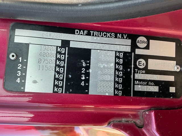 2010 daf cf 75.310 motorsport service-/verblijfswagen – 400 pk – 6 slaapplaatsen – laadklep - afbeelding 67 van  75