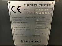 2010 doosan puma 2600 cnc-draaibank - afbeelding 15 van  22