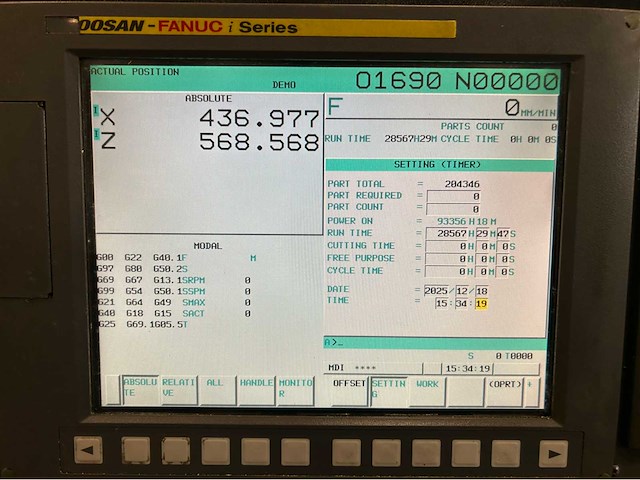 2010 doosan puma 2600 cnc-draaibank - afbeelding 20 van  22