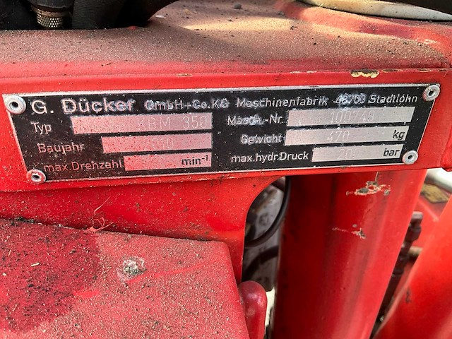 2010 dücker ausleger kbm 350 hydraulische giek - afbeelding 2 van  2