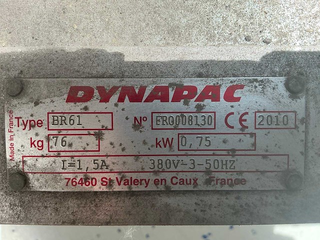 2010 dynapac br61 trillende afwerkingsmachine - afbeelding 4 van  6