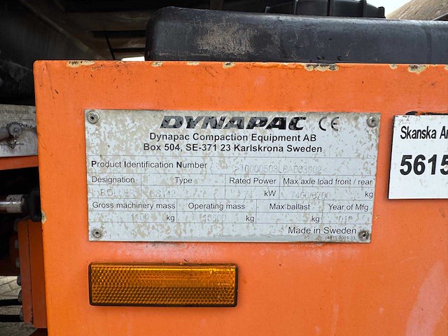 2010 dynapac cs142 asfalt walssmachine voor de wegenbouw - afbeelding 5 van  14