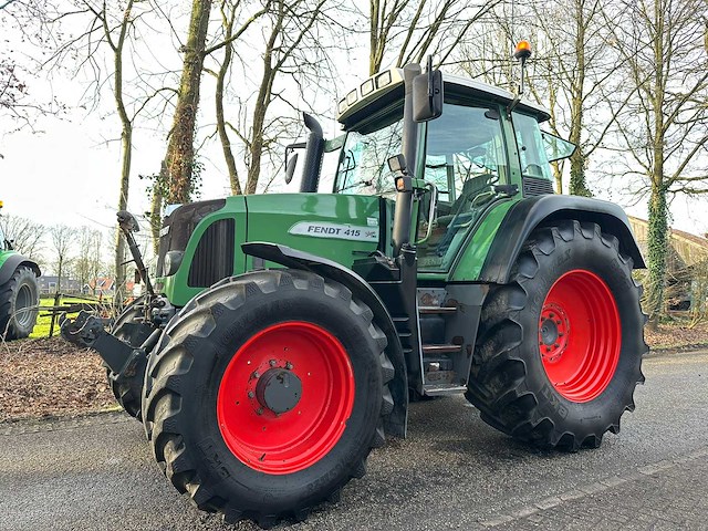 2010 fendt 415 vario tms vierwielaangedreven landbouwtractor - afbeelding 1 van  10