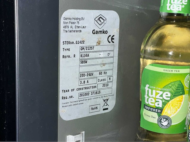 2010 gamko gm212st onderbouw flessenkoelkast - afbeelding 6 van  6