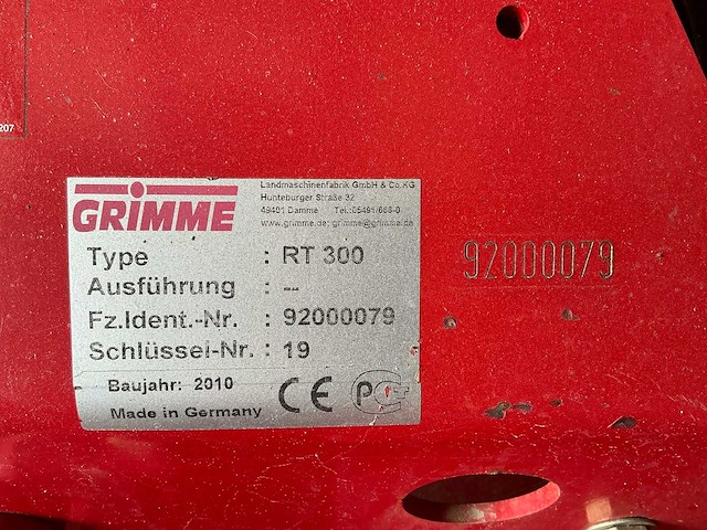2010 grimme rt 300 overige aardappeltechniek - afbeelding 17 van  17