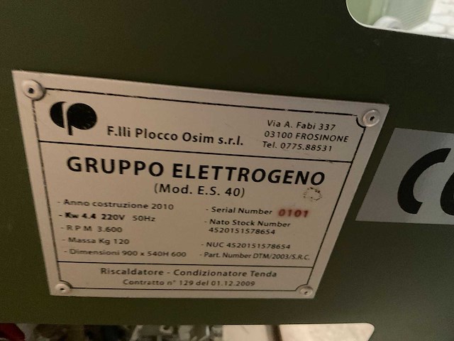 2010 gruppo elettrogeno e.s. 40 stroomgenerator - afbeelding 1 van  5