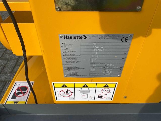 2010 haulotte star 6 hoogwerker - afbeelding 6 van  9