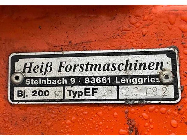 2010 heiss forstmachinen ef20 horizontale hydraulische grondboorunit - afbeelding 6 van  17