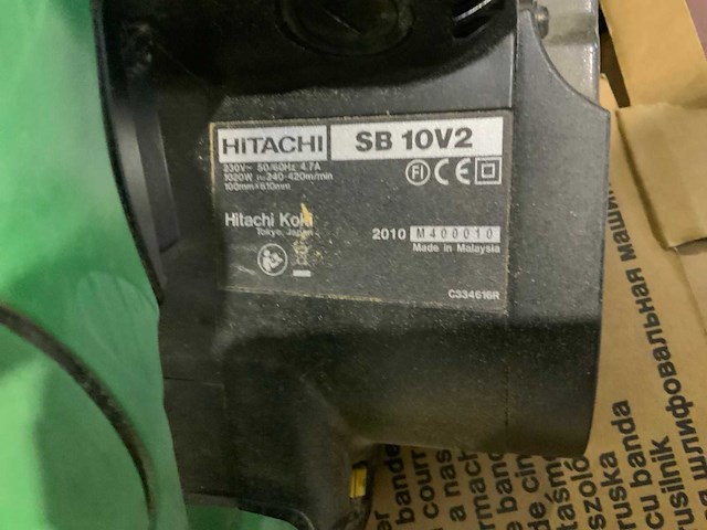 2010 hitachi sb 10v2 bandschuurmachine - afbeelding 3 van  3
