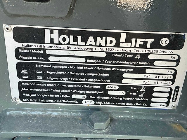 2010 holland lift ecostar 7814 hoogwerker - afbeelding 3 van  11