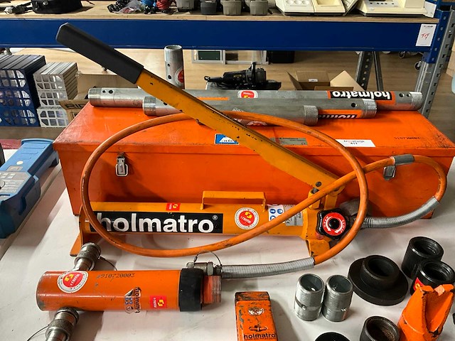 2010 holmatro hts 550a hydraulische handpomp-set met cilinders en toebehoren - afbeelding 3 van  6
