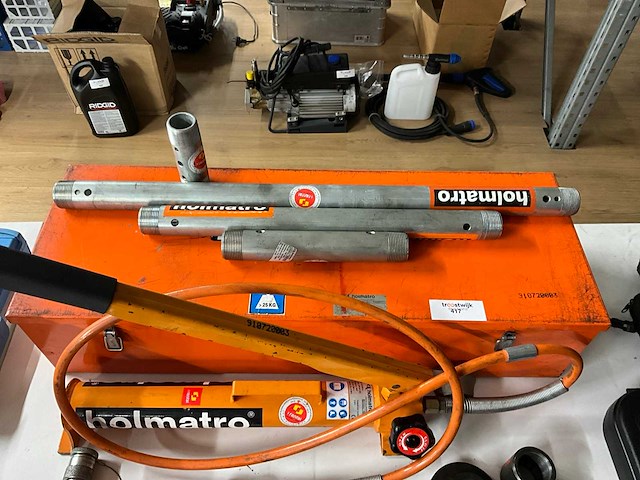 2010 holmatro hts 550a hydraulische handpomp-set met cilinders en toebehoren - afbeelding 4 van  6
