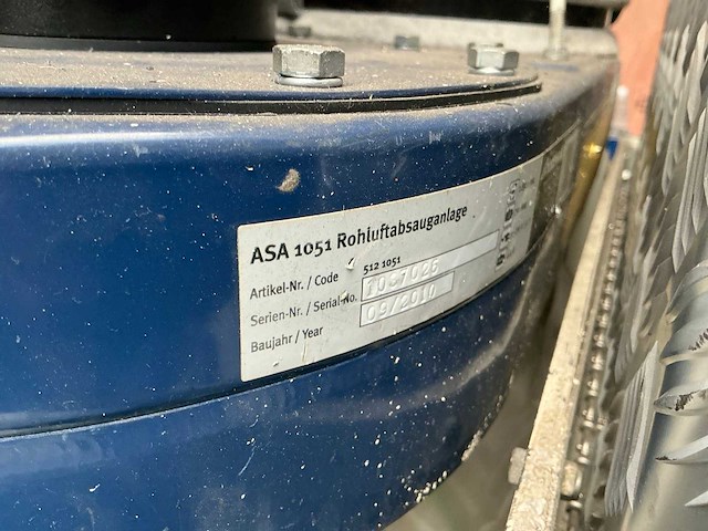 2010 holzkraft asa 1051 straalgrit afzuiging - afbeelding 6 van  7
