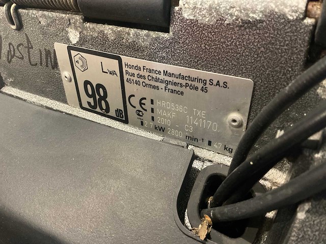 2010 honda hrd536c txe grasmaaier - afbeelding 6 van  6