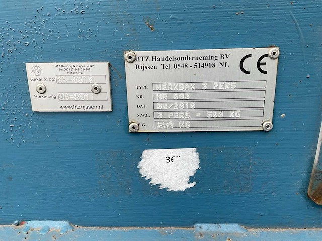 2010 htz 3 pers werkbak - afbeelding 3 van  7