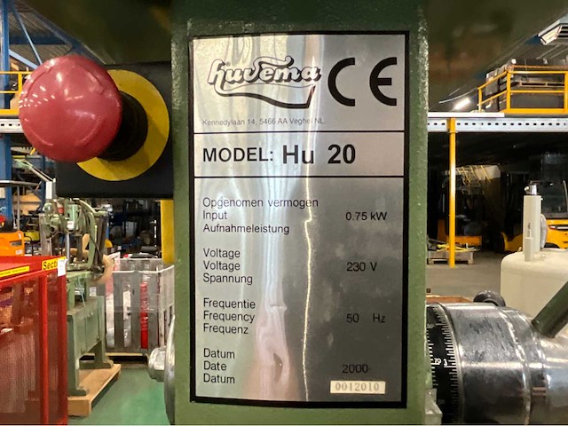 2010 huvema hu20 kolomboormachine - afbeelding 4 van  12