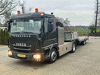 2010 iveco eurocargo ml80e22 vrachtwagen met veldhuizen p31-7a oplegger 16 ton