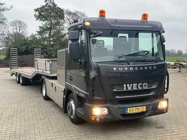 2010 iveco eurocargo ml80e22 vrachtwagen met veldhuizen p31-7a oplegger 16 ton - afbeelding 45 van  64
