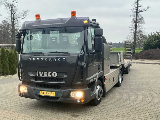 2010 iveco eurocargo ml80e22 vrachtwagen met veldhuizen p31-7a oplegger 16 ton - afbeelding 63 van  64
